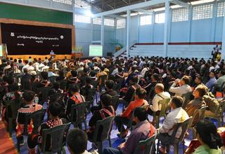 ပြည်ထောင်စုဝန်ကြီး ဦးခင်မောင်ရီရှမ်းပြည်နယ် အရှေ့ပိုင်း၊ တာချီလိတ်မြို့နယ်၊ ကျိုင်းလပ်မြို့အနီးရှိ သတ္တုလုပ်ကွက်သို့ သွားရောက် ကြည့်ရှု စစ်ဆေး