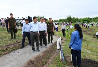 ပြည်ထောင်စုသမ္မတမြန်မာနိုင်ငံတော်၊ နိုင်ငံတော်သမ္မတ ဦးမင်းအောင်လှိုင် ၂၀၂၆ ခုနှစ်-မိုးရာသီ နိုင်ငံတော်အဆင့် ပထမအကြိမ်သစ်ပင်စိုက်ပျိုးပွဲသို တက်ရောက်၍ မဟော်ဂနီပျိုးပင်အား ဦးဆောင်စိုက်ပျိုးပေး